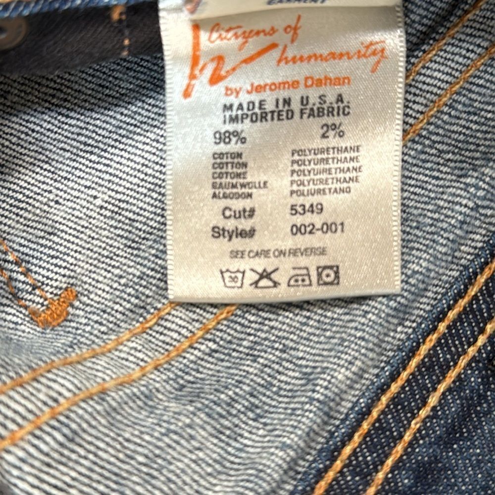 Citizens Of Humanity Ingris #002 Stretch Low Waist Flare Jeans Sz 26 - Picture 5 of 12